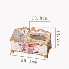 Europäische Resintücherbox – Vintage-Stil, Wohndeko