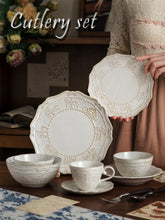 Keramik Geschirrset – Handgefertigt, Off White