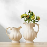 Nordische Keramikvase – Modernes Weiss Porzellan Kunst