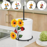 Sonnenblumen-Küchenrollenhalter – Vintage-Metall – 18 x 33 cm