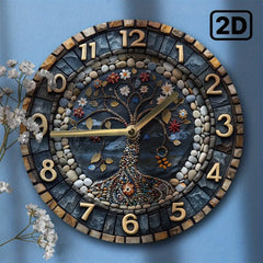 Holzwanduhr – Modernes Design 20x20CM – Handgemacht