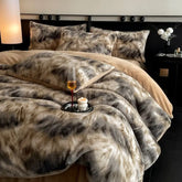 Winter Milchfleece Bettwäsche – Gemütliches Strickdesign 1.8m-2.2m