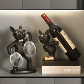 Französische Bulldogge Weinhalter – Harz Nordisch Tischdeko