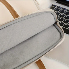 Laptop-Aktentasche - Florales Polyester - Grosses Volumen