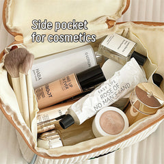 Cartoon-Kosmetiktasche – Lässiger Baumwoll-Look – Reise-Essential