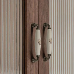 Vintage Keramik Möbelknopf – Ländlicher Stil