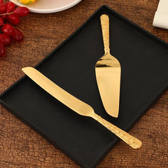 Goldenes Tortenmesser – Luxus Design – Umweltfreundlich