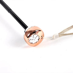 Doppellagiger Spitzen-Schirm – Elegantes Blumendesign