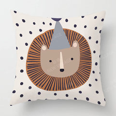 Boho Plüsch-Kissenbezug, geometrisches Muster, Grösse 45x45 cm, handgemacht