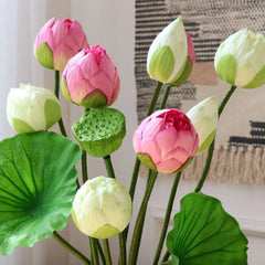 Künstliche Lotusblumen – Echtwirkendes Design – 83 cm