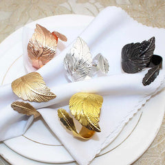 Serviettenringe – Glänzendes Metall – Set aus 6