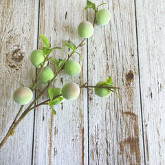 Fruchtgrüne Pflaume – Dekostück – 62cm