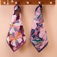 Boho Gesichts-Handtuch – Blumen Polyester-Mischung