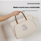 Laptop-Aktentasche - Florales Polyester - Grosses Volumen