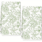 Küchentücher – Modernes Grünes Blumenmuster – 40x60 cm