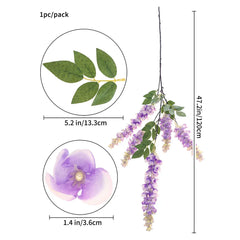 Wisteria Blumen – Polyester Design – 101 cm Girlande