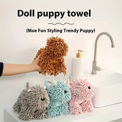 Handtuch – Chenille Cartoon Hundedesign – Küche & Bad