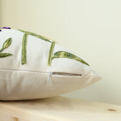 Stickkissenbezug mit Sonnenblumenmuster – Polyester – 45cm-50cm