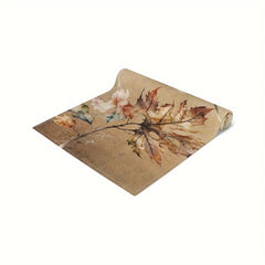 Retro Tischläufer – Aquarell-Ahorn Design – 33x183 cm