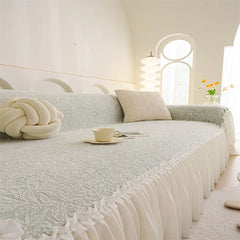 Sofabezug – Leichte Luxus-Strickdecke – Komplett L-Form 180x300cm