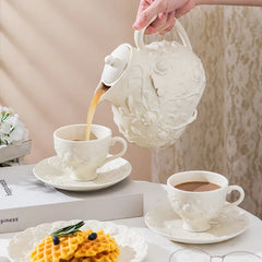 Keramik-Teeset – Porzellan Schwarz Tee – Retro Stil