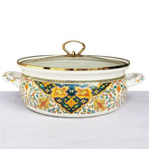 Emaille-Kochtopf – Stilvoller Glasdeckel – Mehrere Grössen