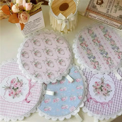 Retro Rosenuntersetzer – Spitze, Luxus, Wasserfest, Umweltfreundlich