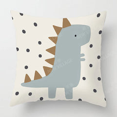 Boho Kissenbezug aus Plüsch mit geometrischem Muster 45x45 cm