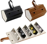 Sonnenbrillen Aufbewahrung – PU Leder Multi-Steckplatz Organizer
