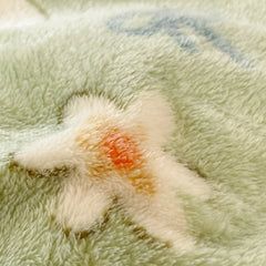 Reversible Milk Velvet Bettbezug – Sanfter Grüner Blüten