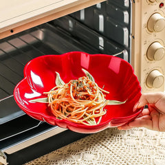 Cartoon Keramik Teller – Rundes Design & Gemüse Flair