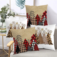 Christbaum Kissen - Print Design - Bett, 45x45cm