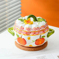 Keramikschüssel – Doppelgriff & Deckel – Vielseitiges Design