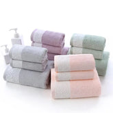 Bambus Handtuch Set – Weich Schnell-Trocken – 70x140cm, 32x72cmx2