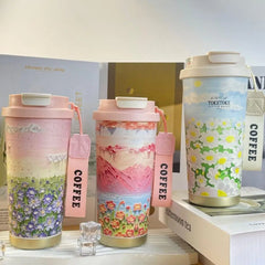 Wildblumenbecher – Edelstahl Design – 500ml Besonderheit