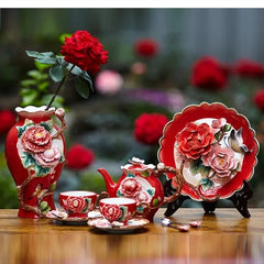 Pfingstrose Keramik Tee Set – Japan Stil – 101-200ml