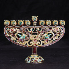 Metall Menorah – Klassisches Zinklegierung Design 17*13*5.5cm