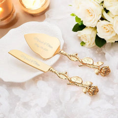 Hochzeitstorten-Set – Vintage Metall Rose – Persönlich