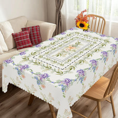 Blumen-Tischdecke – Pastoral-Polyester – Verschiedene Grössen