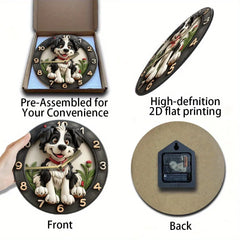 Holz Wanduhr – Modernes Design – 30x30CM