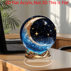 Kristallkugelfigur – Boho Acryl Tisch