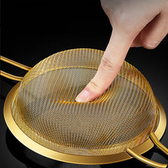 Feinmaschiges Sieb – Gold-Edelstahl – 3 Grössen