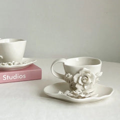 Blumentassen-Set – Europäisches Porzellan – H7.5cm; D9cm