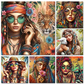 Leinwandkunst – Amerikanischer Stil Baumwolle – 20x20cm bis 58x58cm