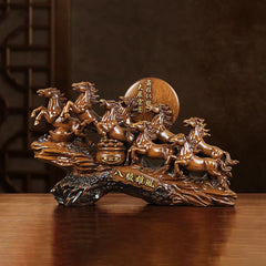 Feng Shui Harz Ornament – Pferde-Design – Tischdekoration