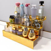 Acryl-Organizer – Gold Spiegel Design – 30x25x13 cm