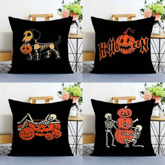 Halloween Kissenbezug – Plüsch Polyester Quadratisch – 45x45 cm