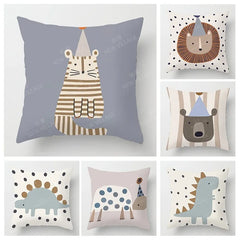 Handgemachter Boho Kissenbezug aus Plüsch mit geometrischem Muster, 45x45 cm