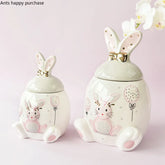 Kaninchen Keramikdose – Moderner Stil Küchenaufbewahrung