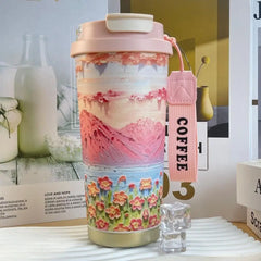 Wildblumenbecher – Edelstahl Design – 500ml Besonderheit